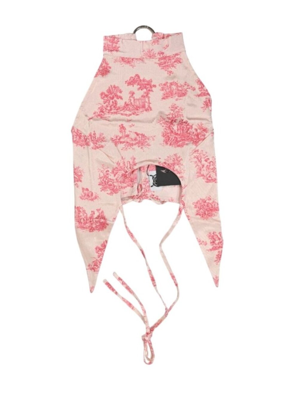 Cocoon The Label Public Figure Halter Top in Pink Toile De Joy Print